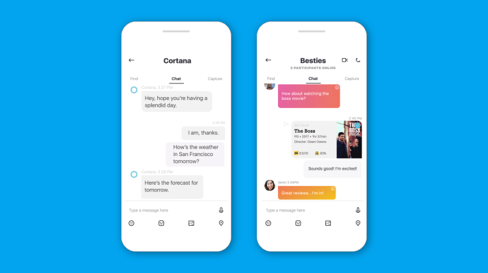 Cortana ahora interrumpirá tus chats de Skype