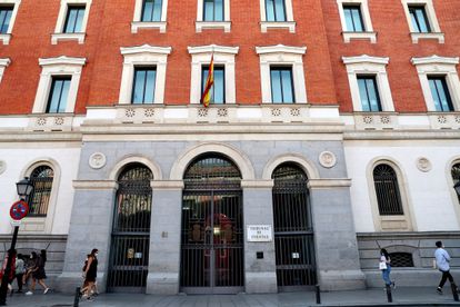 Fachada del Tribunal de Cuentas, en Madrid.