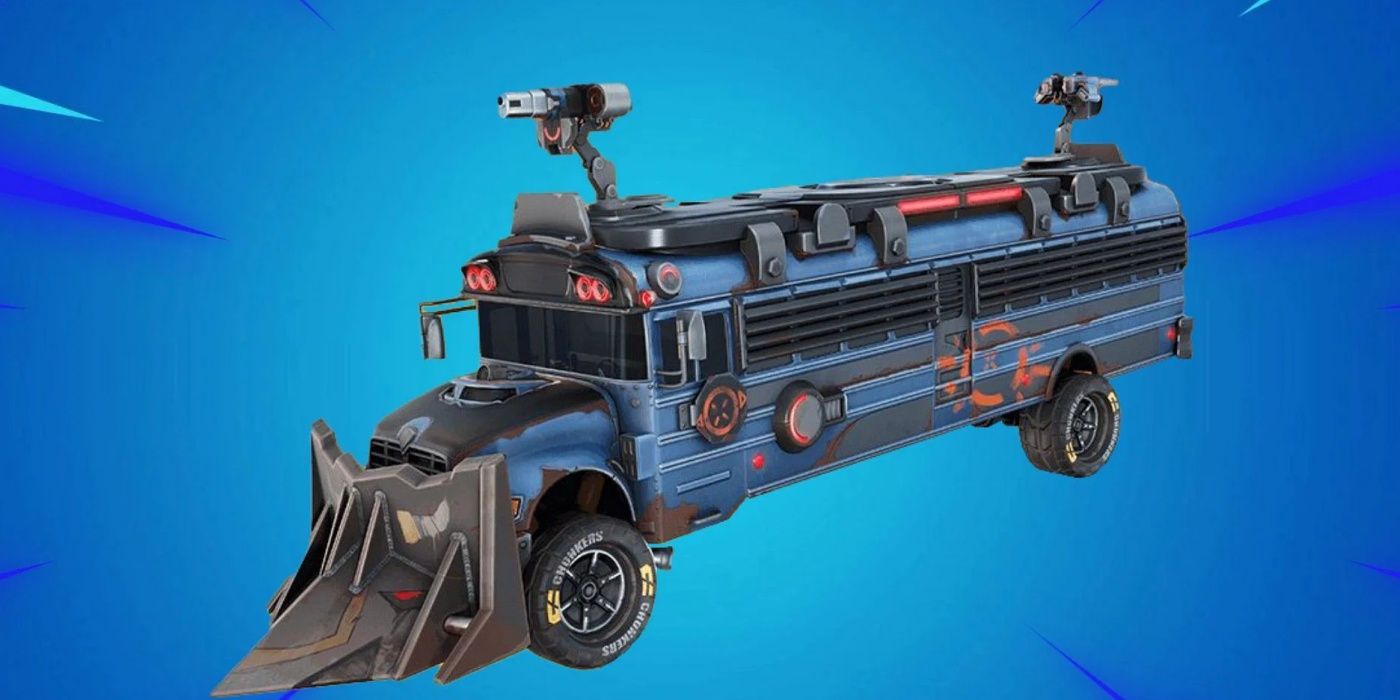 El autobús de batalla blindado de Fortnite ahora es un vehículo manejable