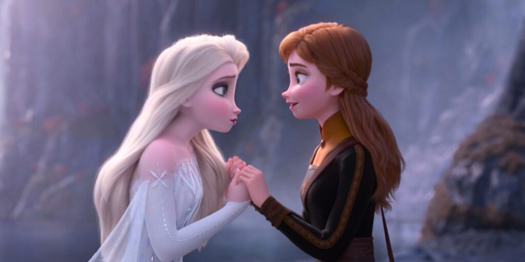 El dúo inédito de Anna y Elsa de Frozen finalmente obtiene un video musical
