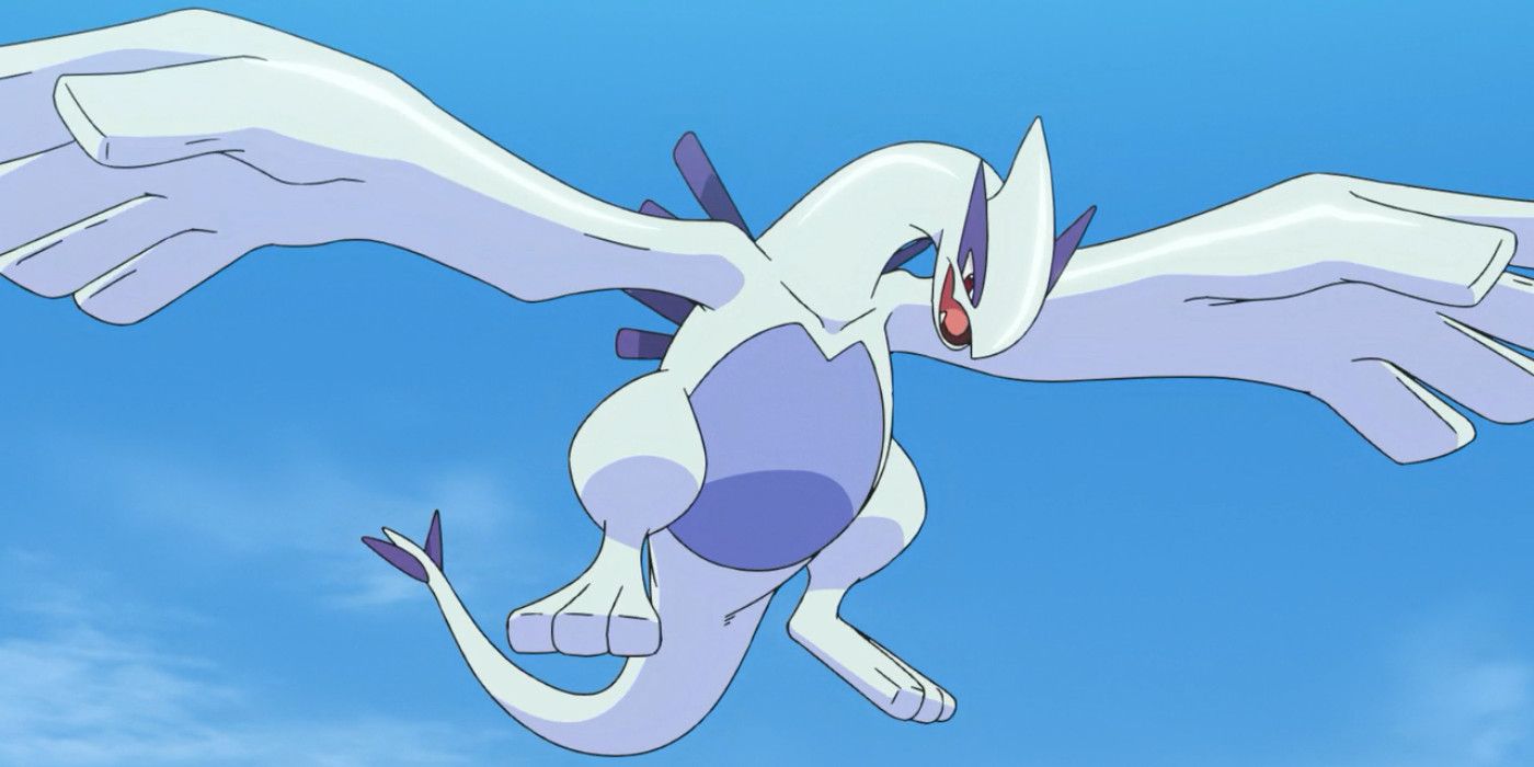 El legendario Pokémon Lugia se convierte en un poderoso dragón en una estatua épica