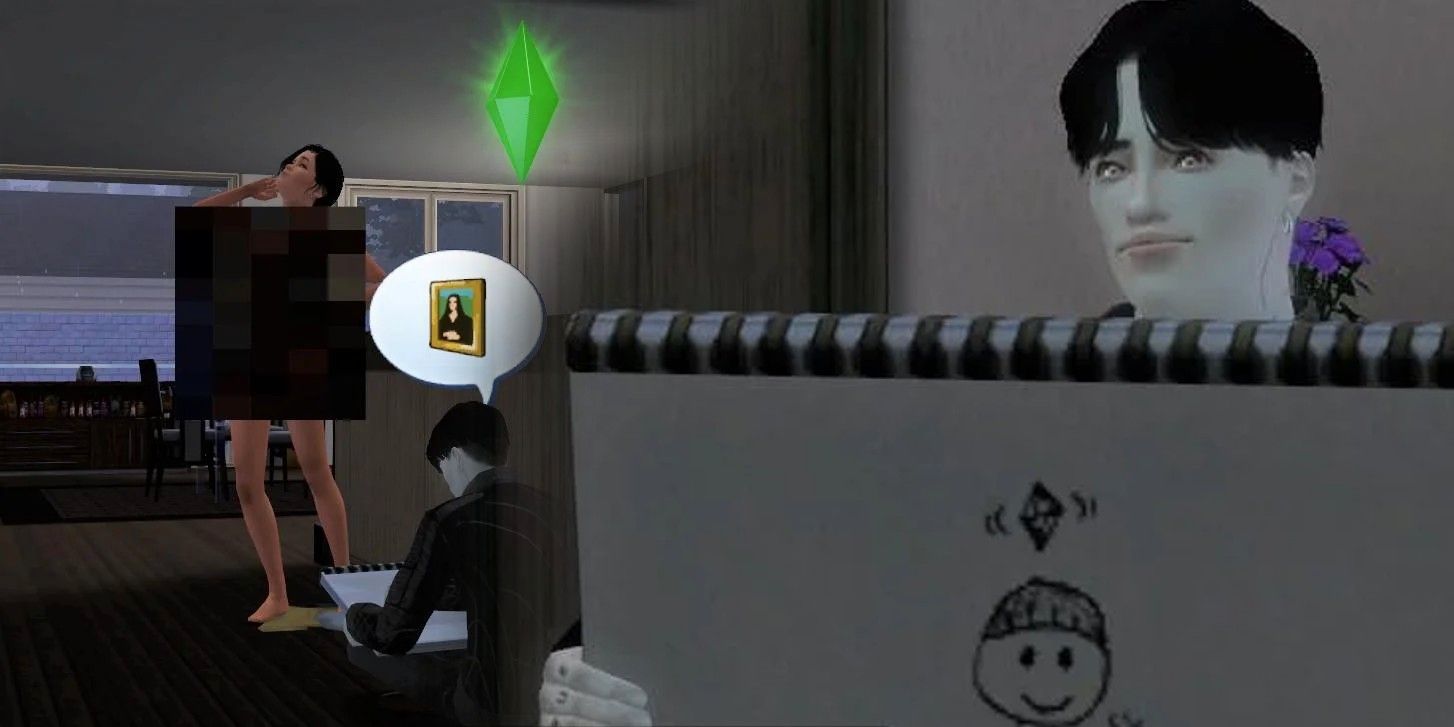 El retrato desnudo del personaje de Sims 3 sale hilarantemente mal