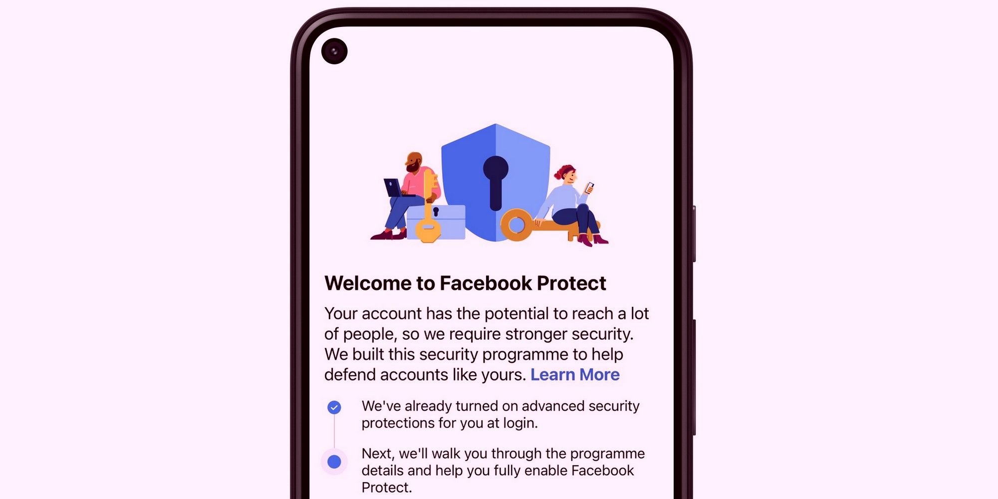 Es posible que no desee ignorar esa notificación de protección de Facebook