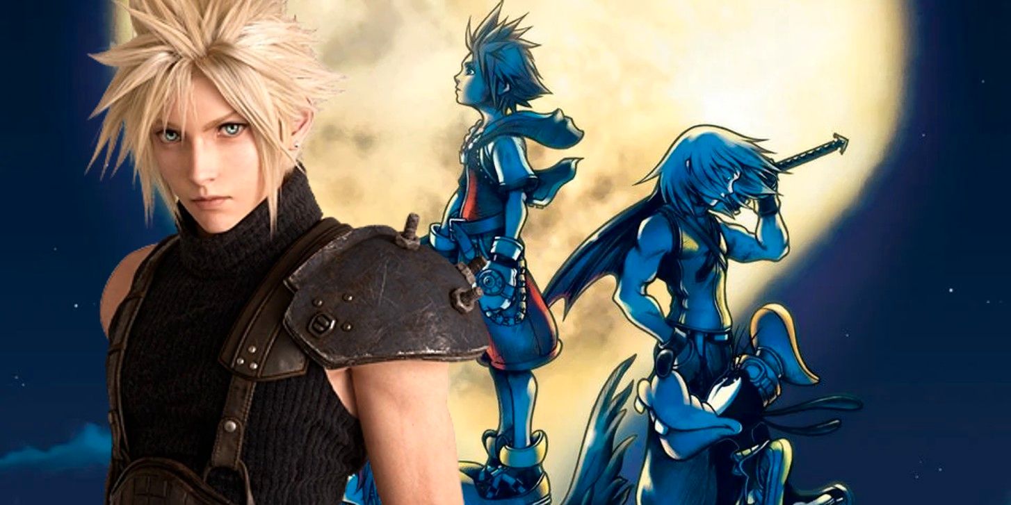 FF7 Remake celebra el aniversario de Kingdom Hearts con arte en la nube