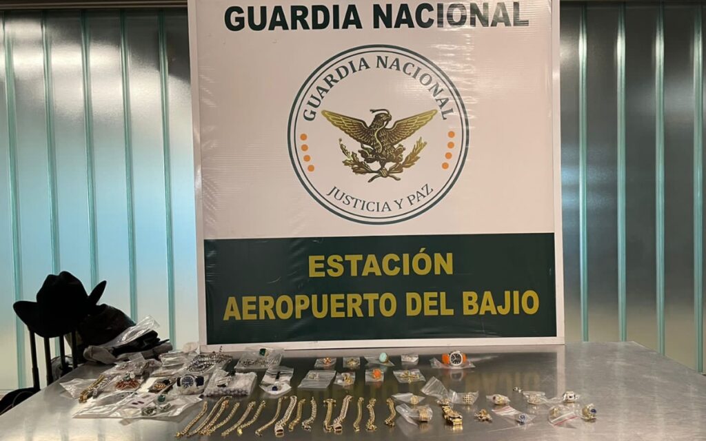 Guardia Nacional decomisa joyas con un valor de 43 mdp en Guanajuato
