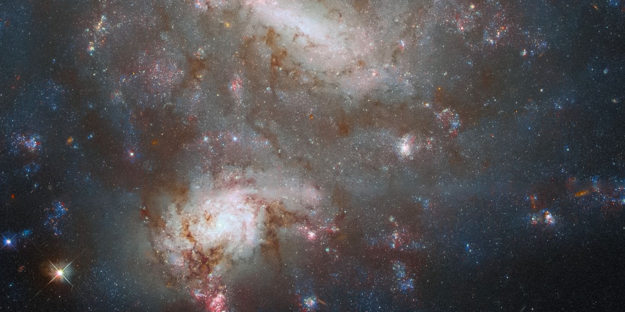 Hay un gran secreto detrás de esta foto del Hubble de dos hermosas galaxias