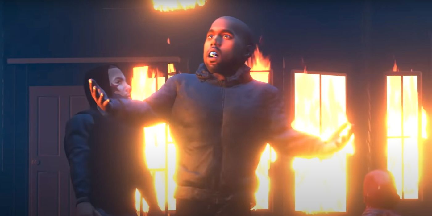 Kanye West ataca a Pete Davidson nuevamente en el nuevo video musical animado ‘Eazy’