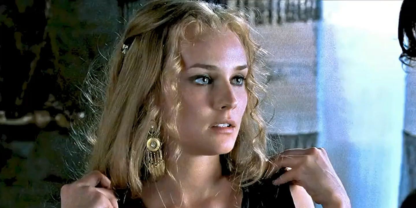 La prueba de pantalla de la película Troy hizo que Diane Kruger se sintiera como carne