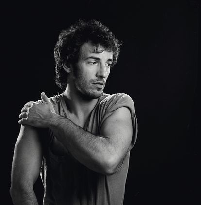 Bruce Springsteen en una foto de los ochenta.