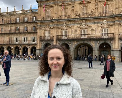 Daria Talavira, estudiante ucrania en la Universidad de Salamanca.