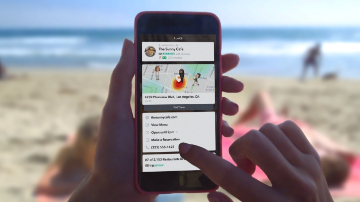 Las nuevas tarjetas de contexto de Snapchat usan Snaps para el descubrimiento espontáneo