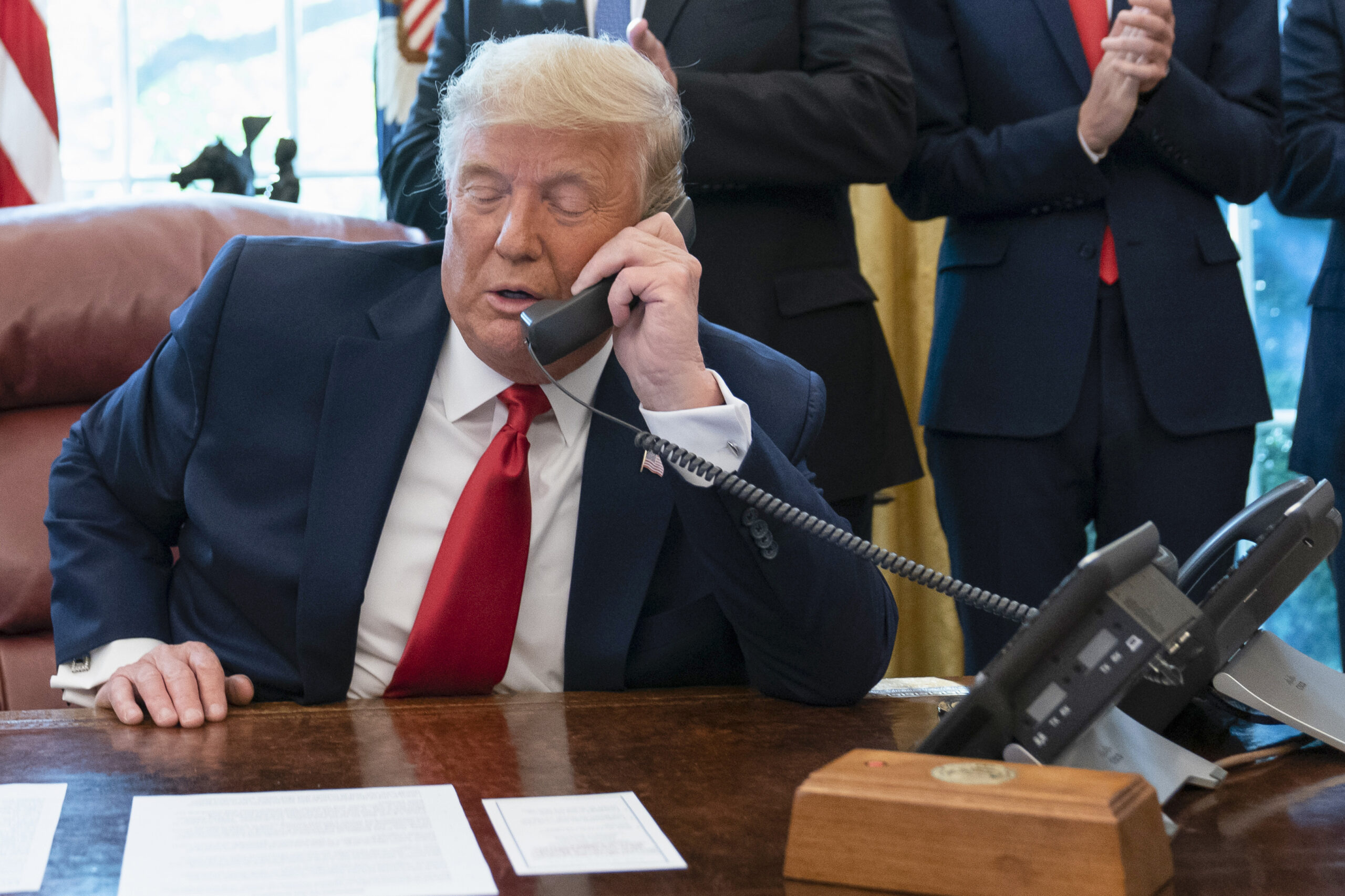 Las siete horas de registros telefónicos perdidos de Trump durante el ataque al Capitolio