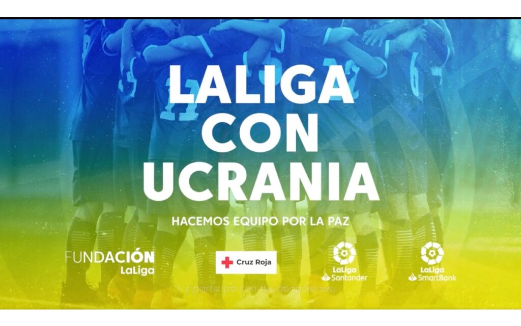 Liga de España lanza campaña de apoyo a Ucrania: "Hacemos equipo por la Paz" | Video