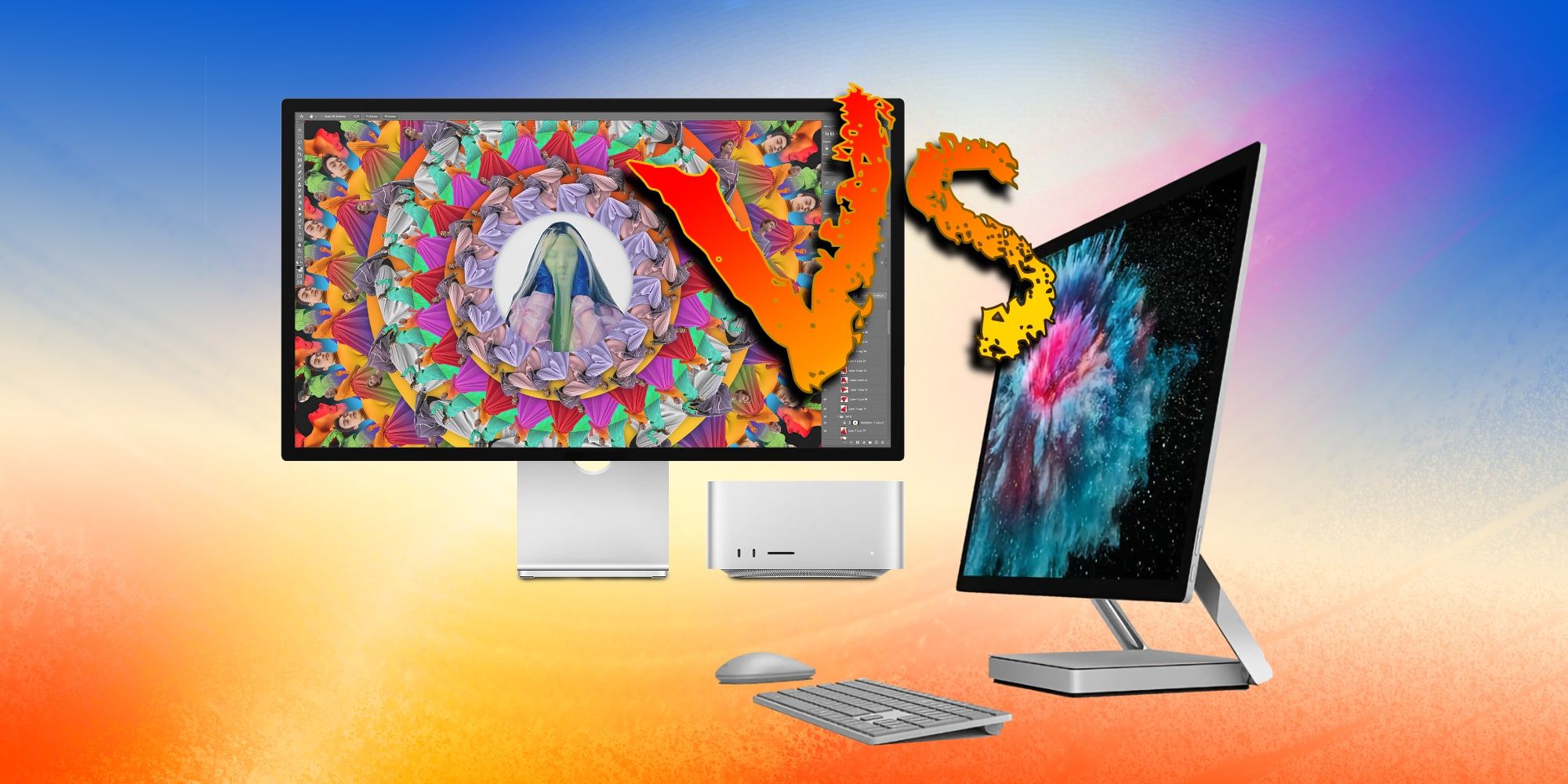 Los dos estudios: Apple Mac Studio vs.  Estudio de superficie de Microsoft