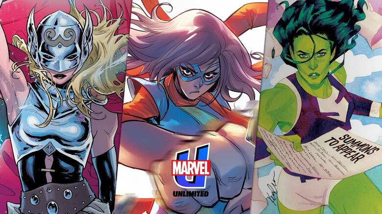 Thor, Ms. Marvel y She-Hulk de Jane Foster celebrados en Marvel Unlimited