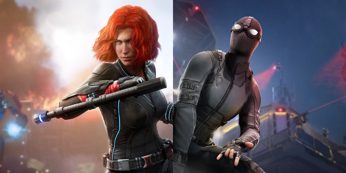 Marvel's Avengers agrega nuevos trajes MCU Black Widow y Spider-Man