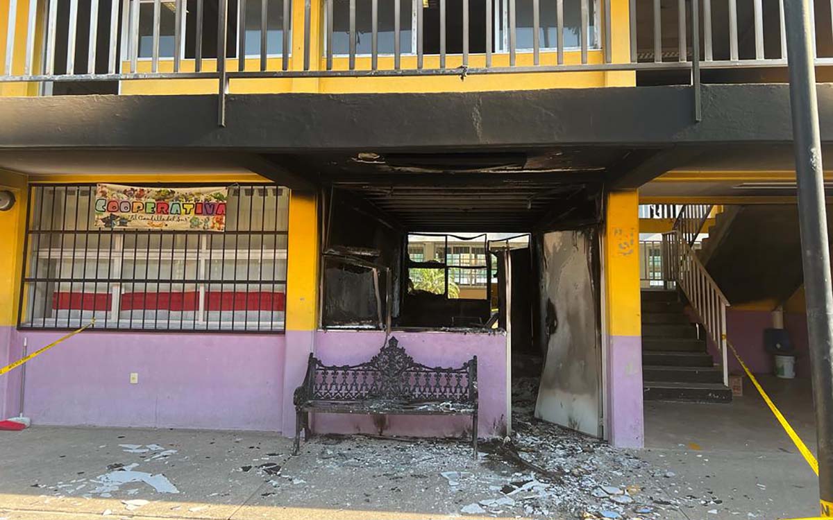 Morelos: Por segunda vez prenden fuego a salones de una secundaria de Emiliano Zapata