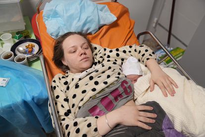 Mariana Vishegirskaya, tras dar a luz el pasado 11 de marzo en otro hospital de Mariupol.