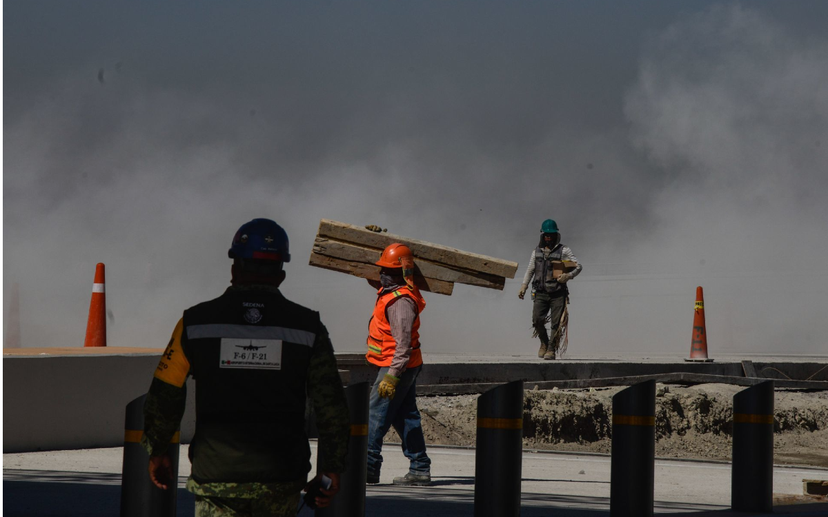 Muere trabajador por accidente en obras del Aeropuerto Internacional Felipe Ángeles