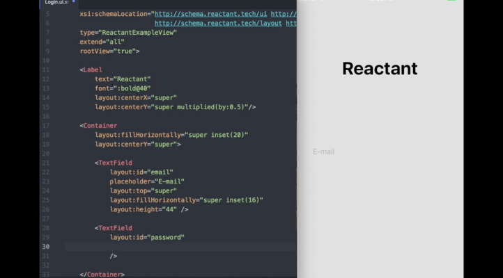 Reactant es un nuevo marco nativo para aplicaciones iOS