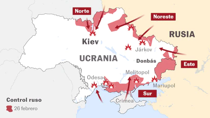 Rusia anuncia un bombardeo inminente sobre Kiev mientras intensifica la ofensiva en el este de Ucrania