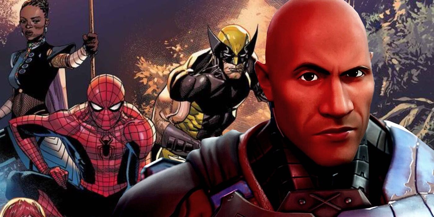 Spider-Man se encuentra con la fundación de Dwayne Johnson en Fortnite X Marvel First Look