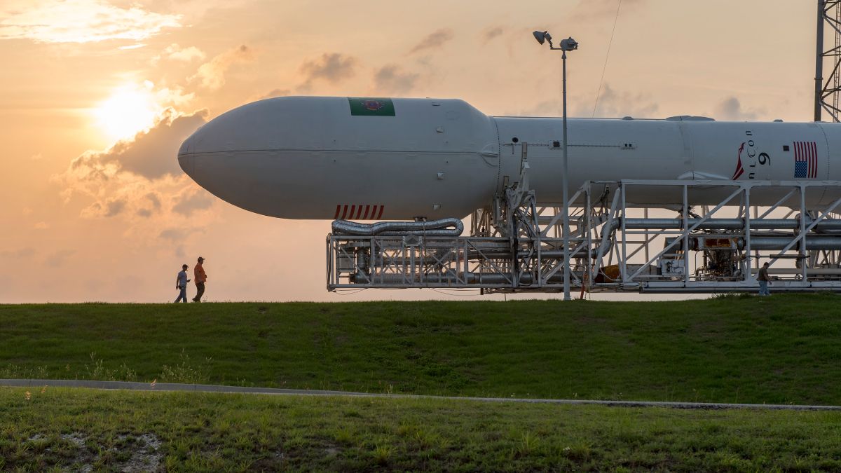 Todo listo para el lanzamiento del cohete Falcon 9 de Space X