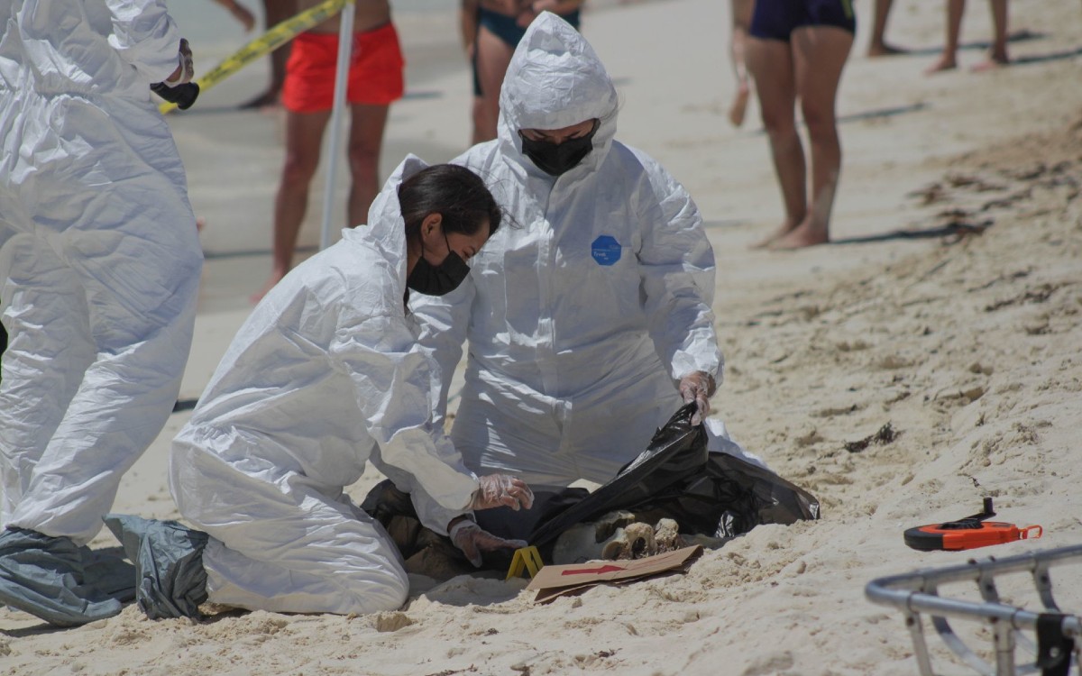 Turistas hallaron posibles restos humanos en Playa Gaviotas, Cancún | Galería
