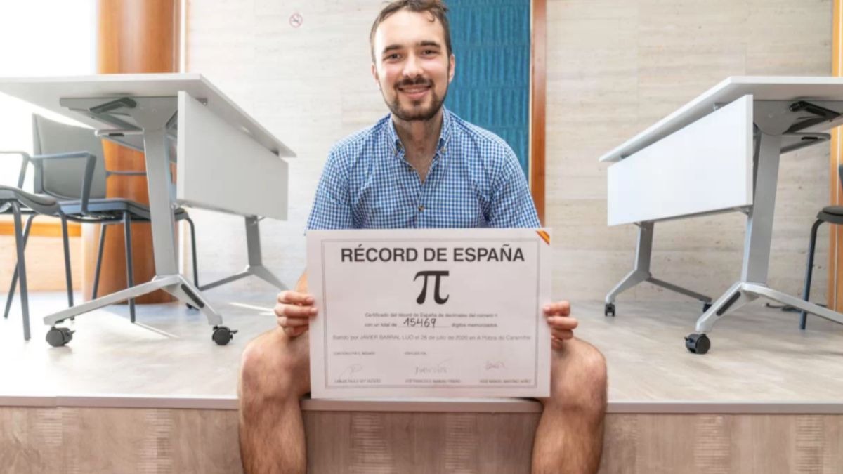 Un gallego bate el Récord de España memorizando 15.469 dígitos del número Pi