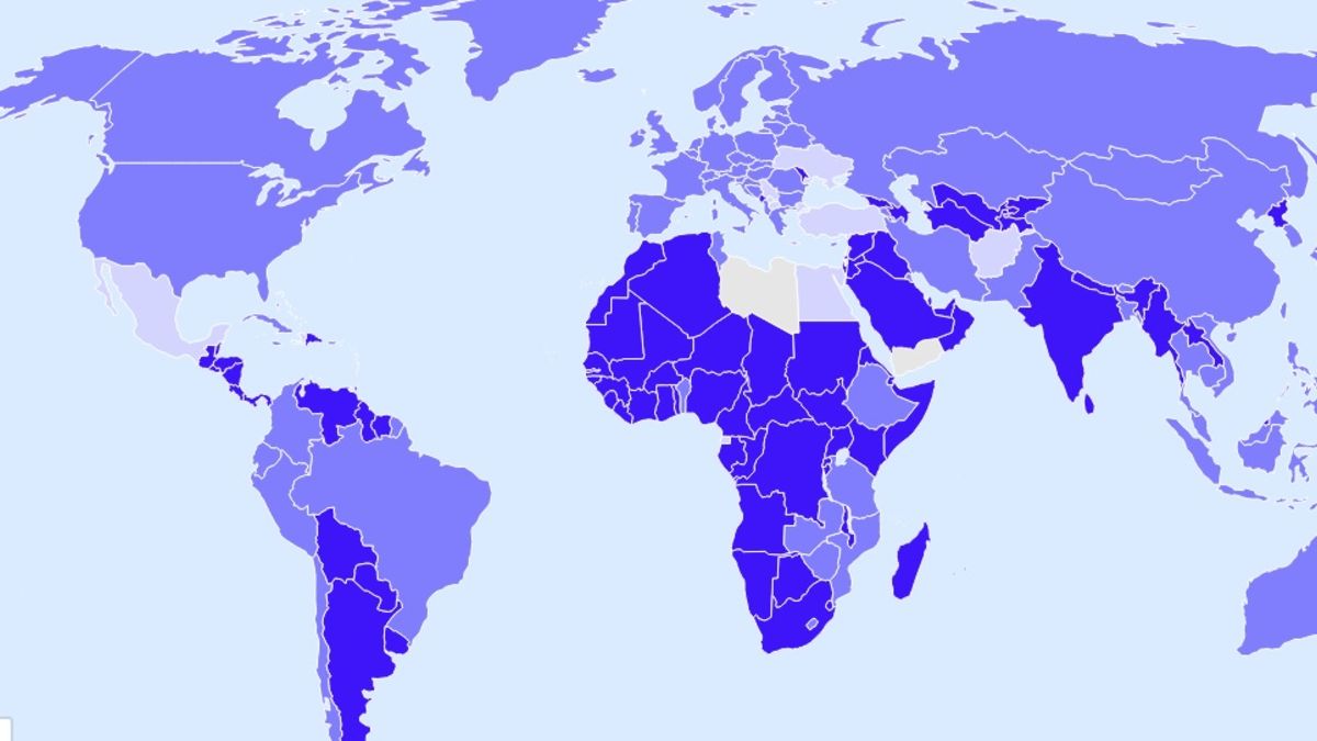 Un mapa interactivo muestra los países a donde puedes ir en tiempos de coronavirus