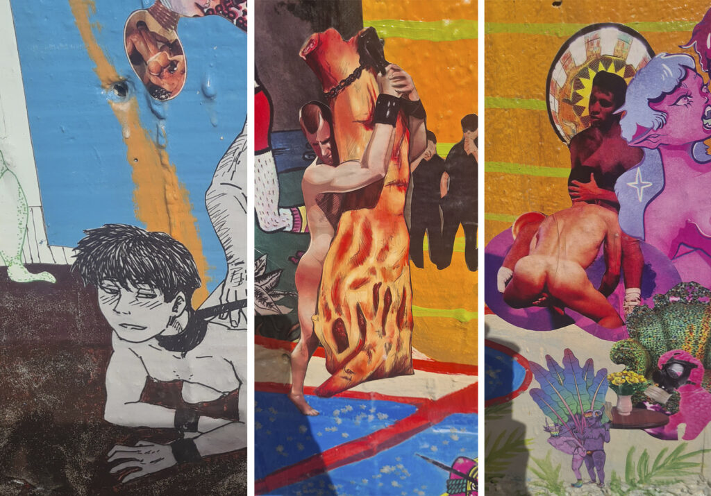 Un mural homoerótico en un parque público de Santiago reabre el debate sobre los límites del arte urbano