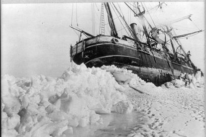 Foto histórica del 'Endurance' en el hielo.