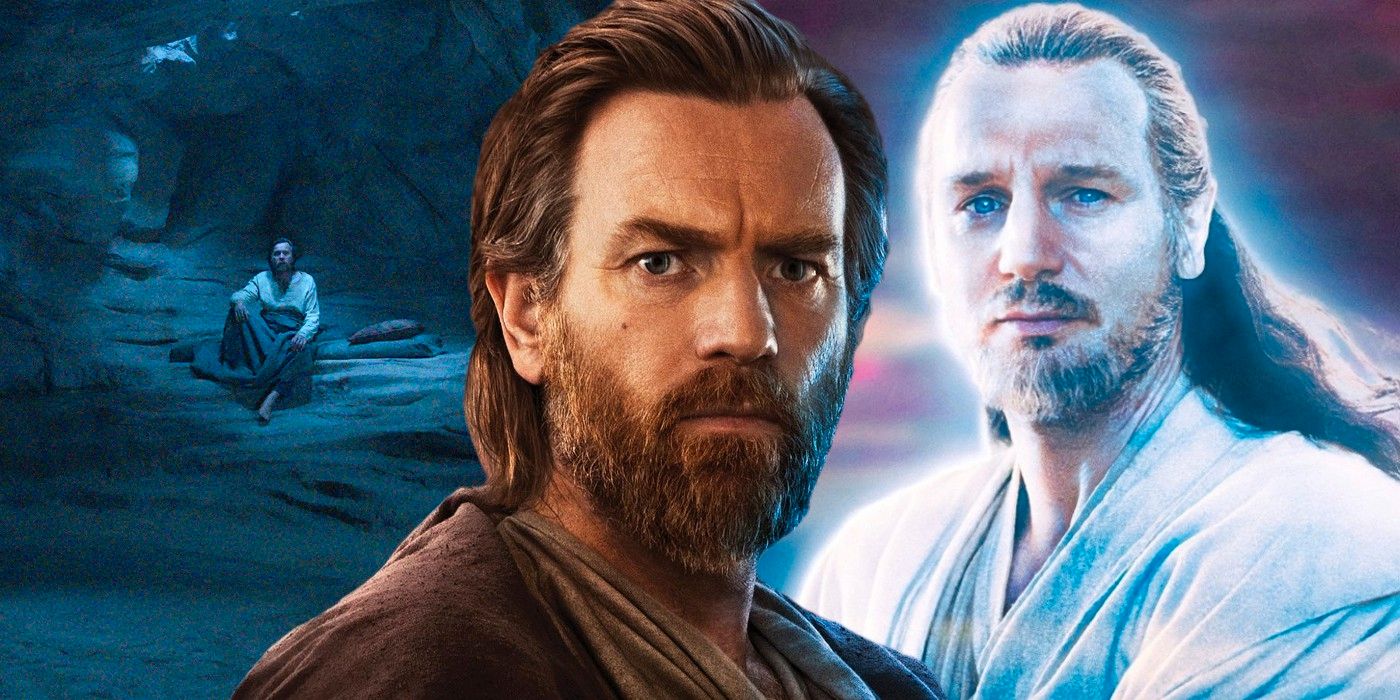 Una imagen de Obi-Wan Kenobi configura perfectamente un cameo de Qui-Gon Jinn