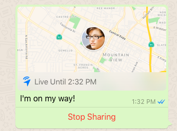 WhatsApp se une a otras plataformas de mensajería con intercambio de ubicación en vivo