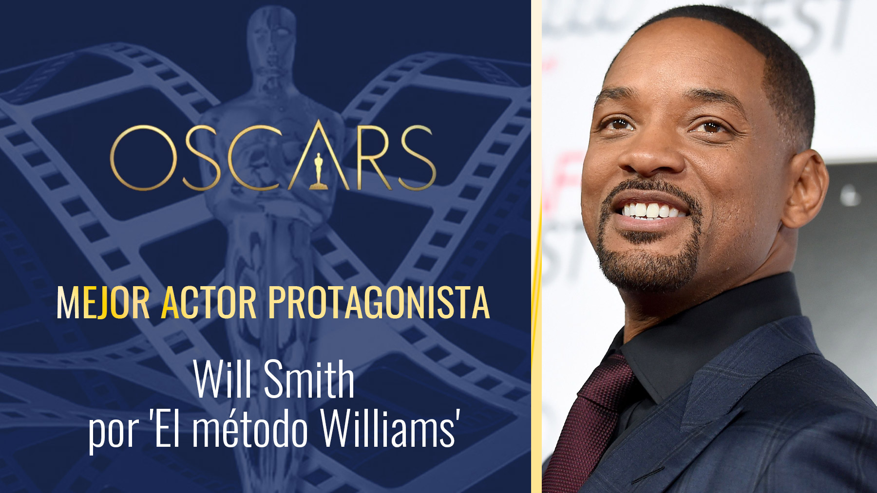 Will Smith, premio al mejor actor en los Oscar 2022 tras protagonizar el gran bochorno de la noche