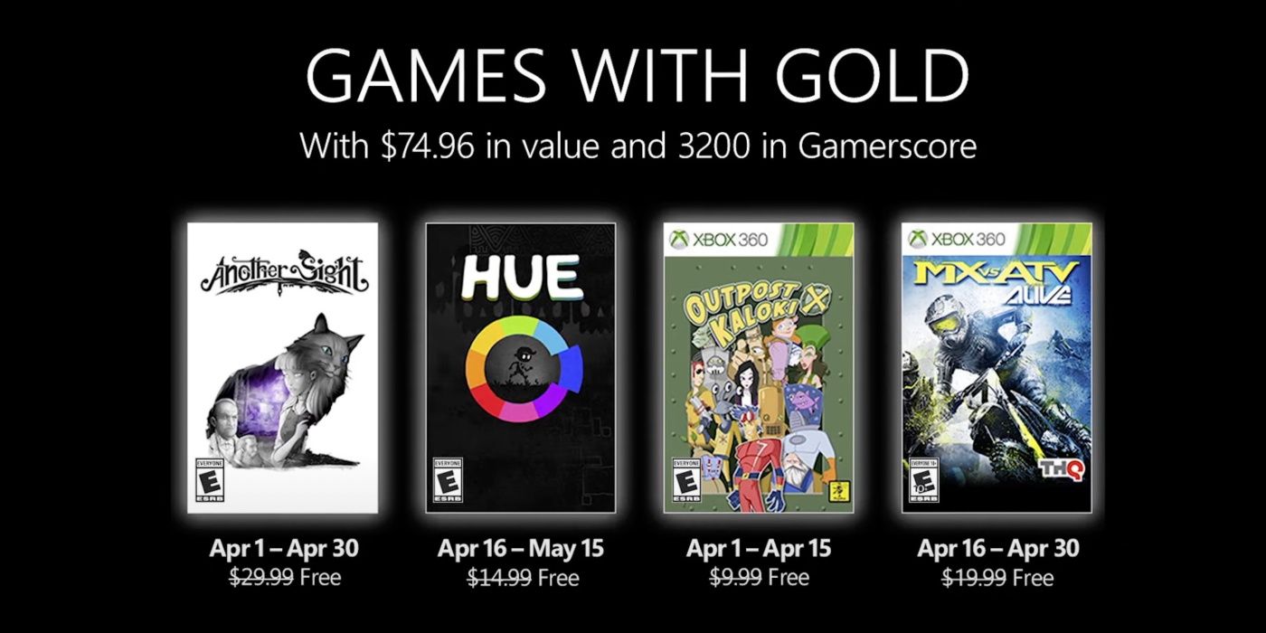 Xbox anuncia nuevos juegos con Gold para abril de 2022