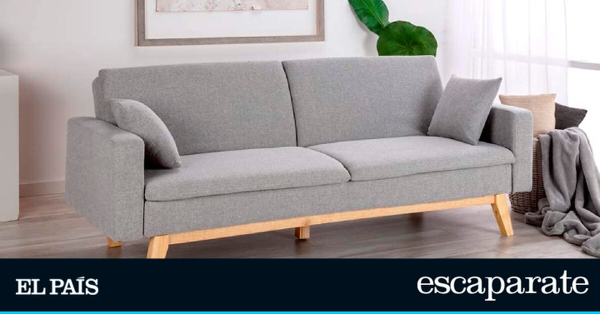 El sofá más vendido en Amazon: un modelo de tres plazas, disponible en cinco colores, que se hace cama
