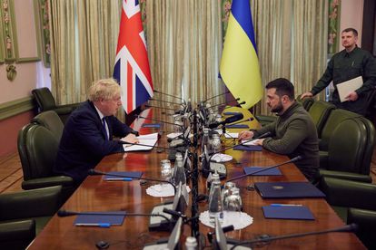 Boris Johnson se reúne con Zelenski en Kiev