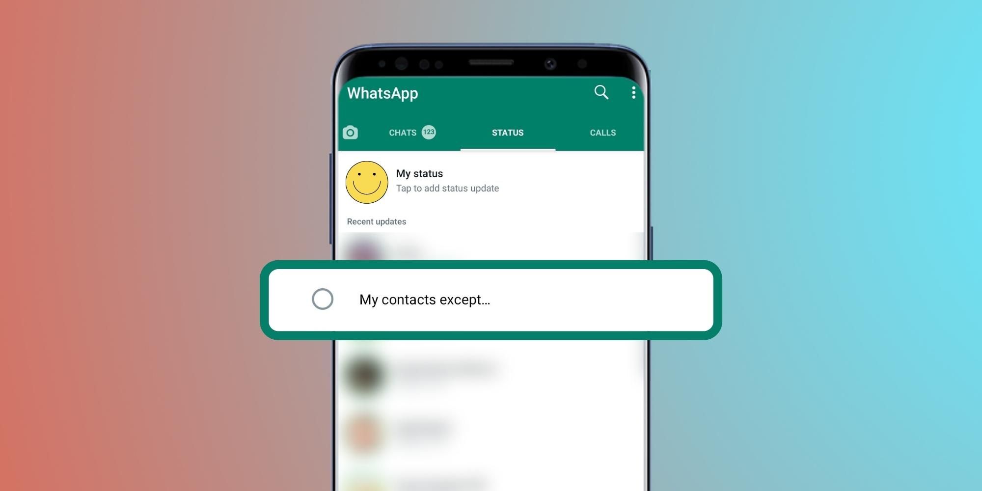 Cómo ocultar las actualizaciones de estado de WhatsApp de contactos específicos