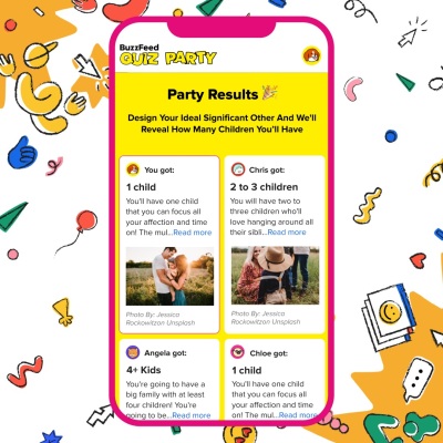 Con la nueva función de BuzzFeed, puedes participar en una Quiz Party con amigos