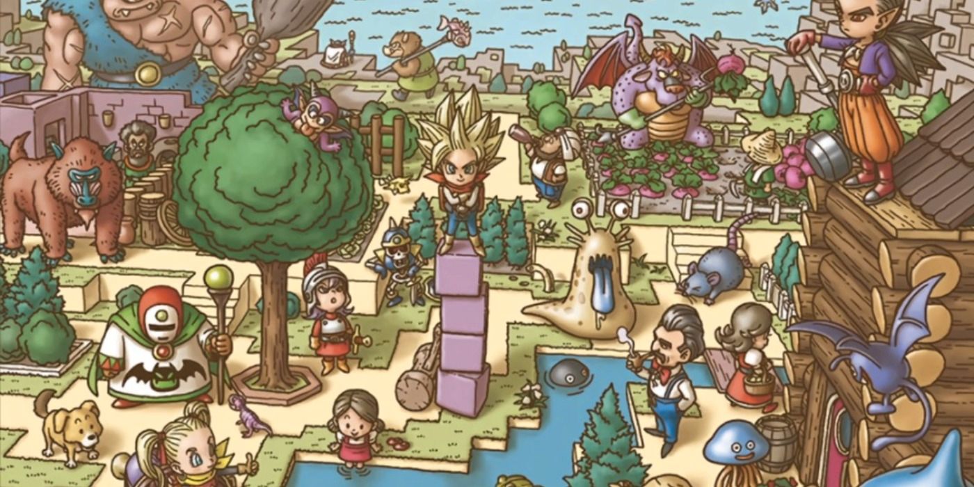 Dragon Quest Builders 2 Fan recrea la portada a la perfección, NPC incluidos