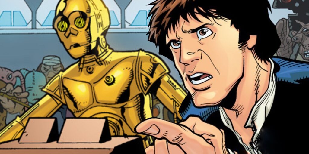 El cómic más extraño de Star Wars vio a Han Solo en la corte por disparar primero
