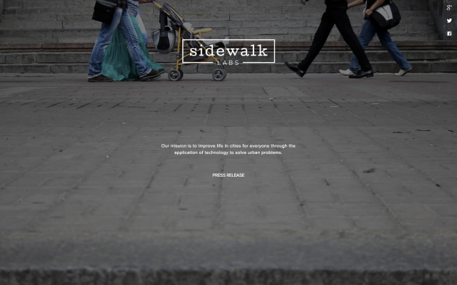 El nuevo proyecto Sidewalk Labs de Google utilizará la tecnología para mejorar la vida en las zonas urbanas
