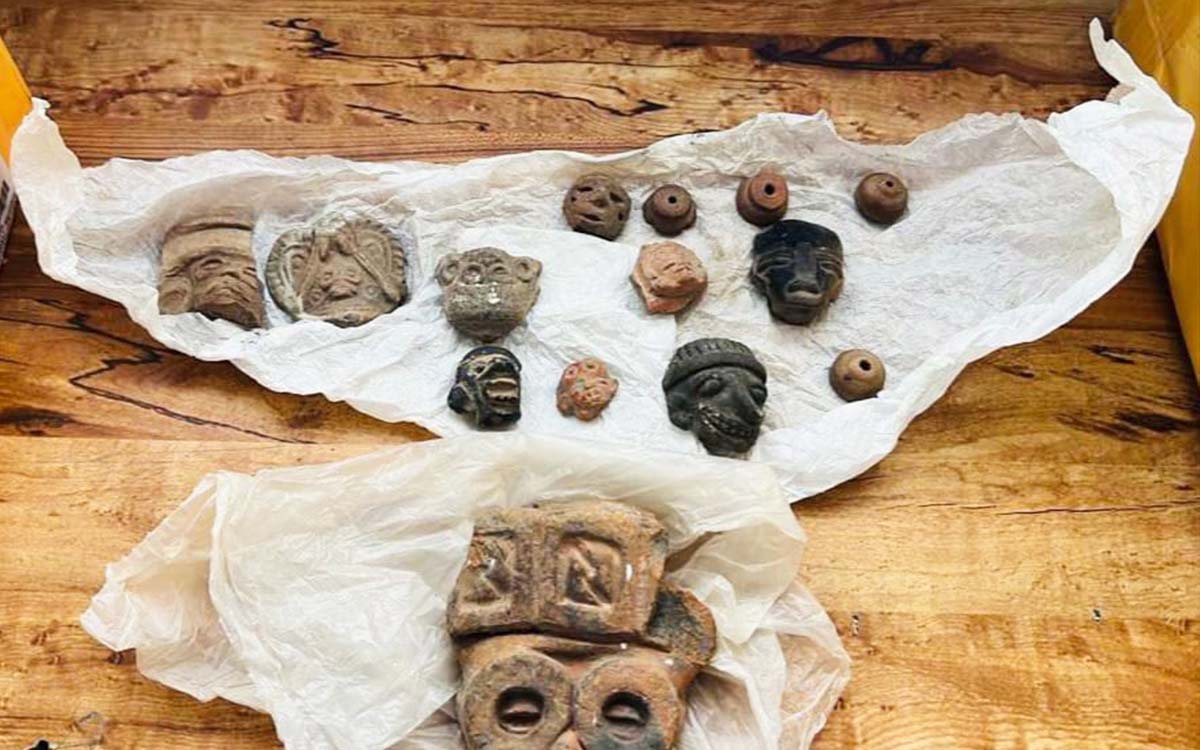 FGR asegura 14 piezas prehispánicas en Tijuana