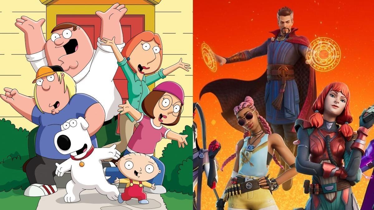 Fortnite Family Guy Skins presentado en Epic Games Stream