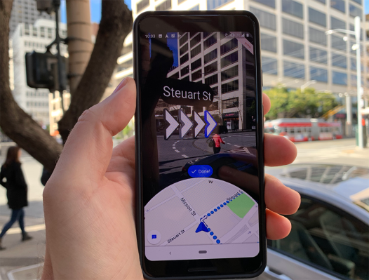 Google Maps obtiene direcciones mejoradas de Live View AR