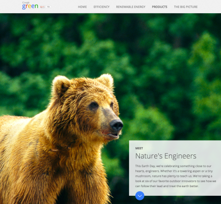 Google alienta a volverse ecológico para el Día de la Tierra con el micrositio "Ingenieros de la naturaleza"