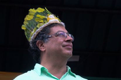 El candidato a la presidencia de Colombia, Gustavo Petro, en campaña. El pasado 3 de abril.