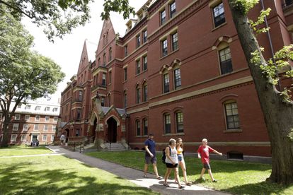 Visitantes en Harvard, en una foto de archivo de julio de 2019.