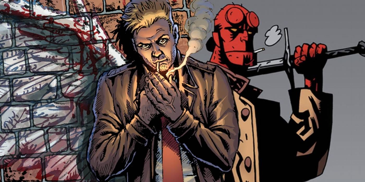 Hellboy & John Constantine Art les da a los fans el crossover que DC no quiere
